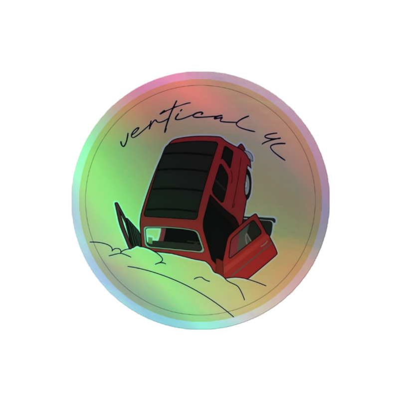 Sticker holographique Vertical 4L