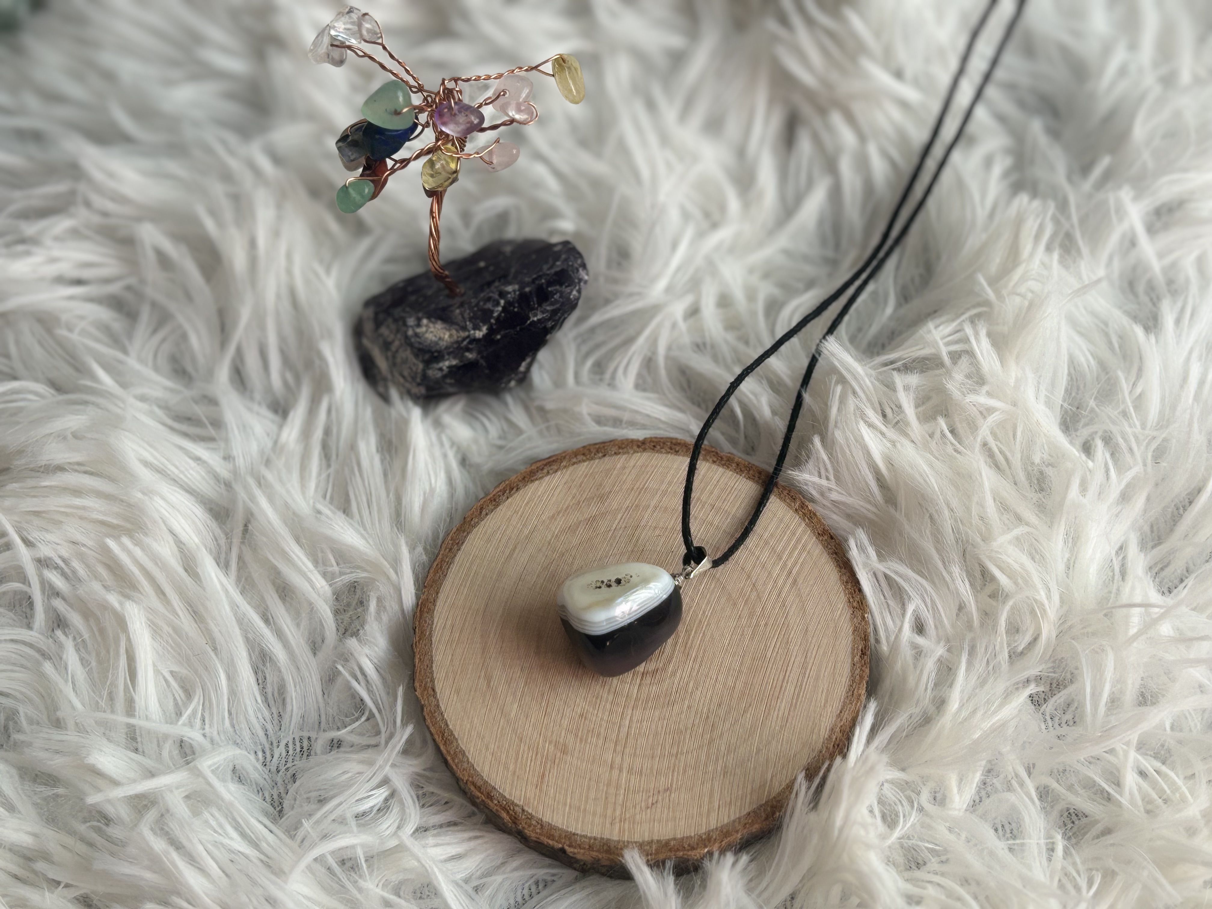 Pendentifs - Agate du Botswana