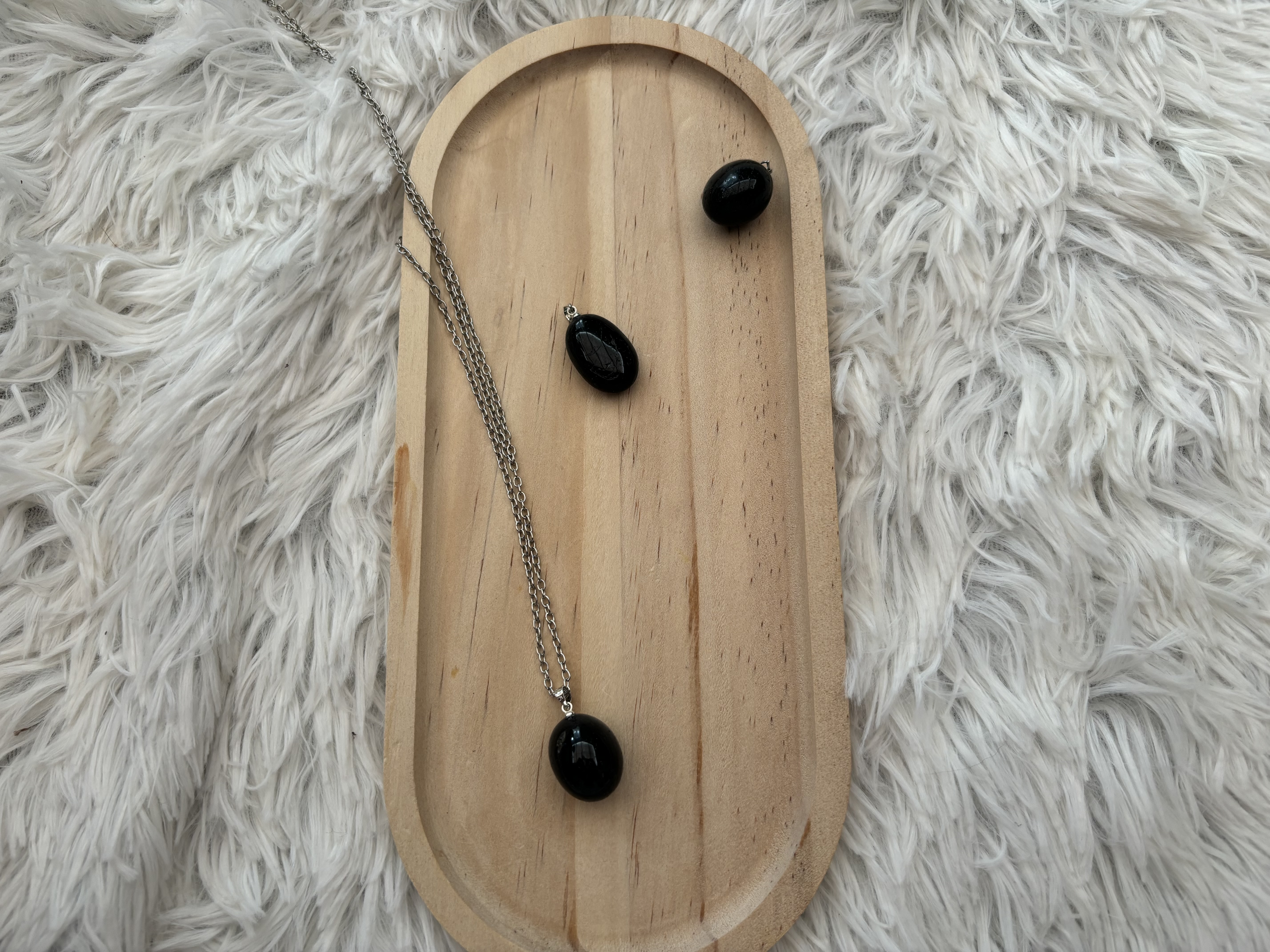 Pendentifs - Tourmaline noire