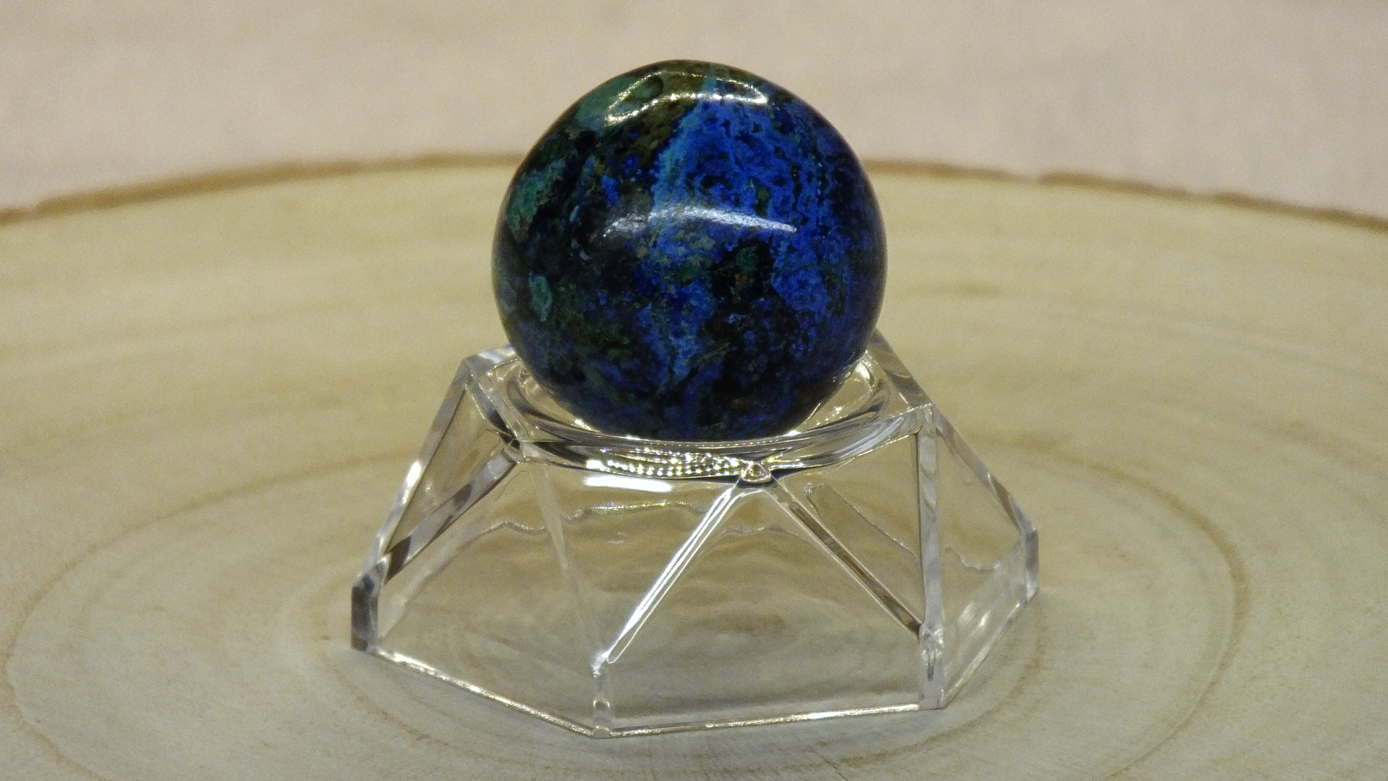 Décoration sphère - Azurite malachite