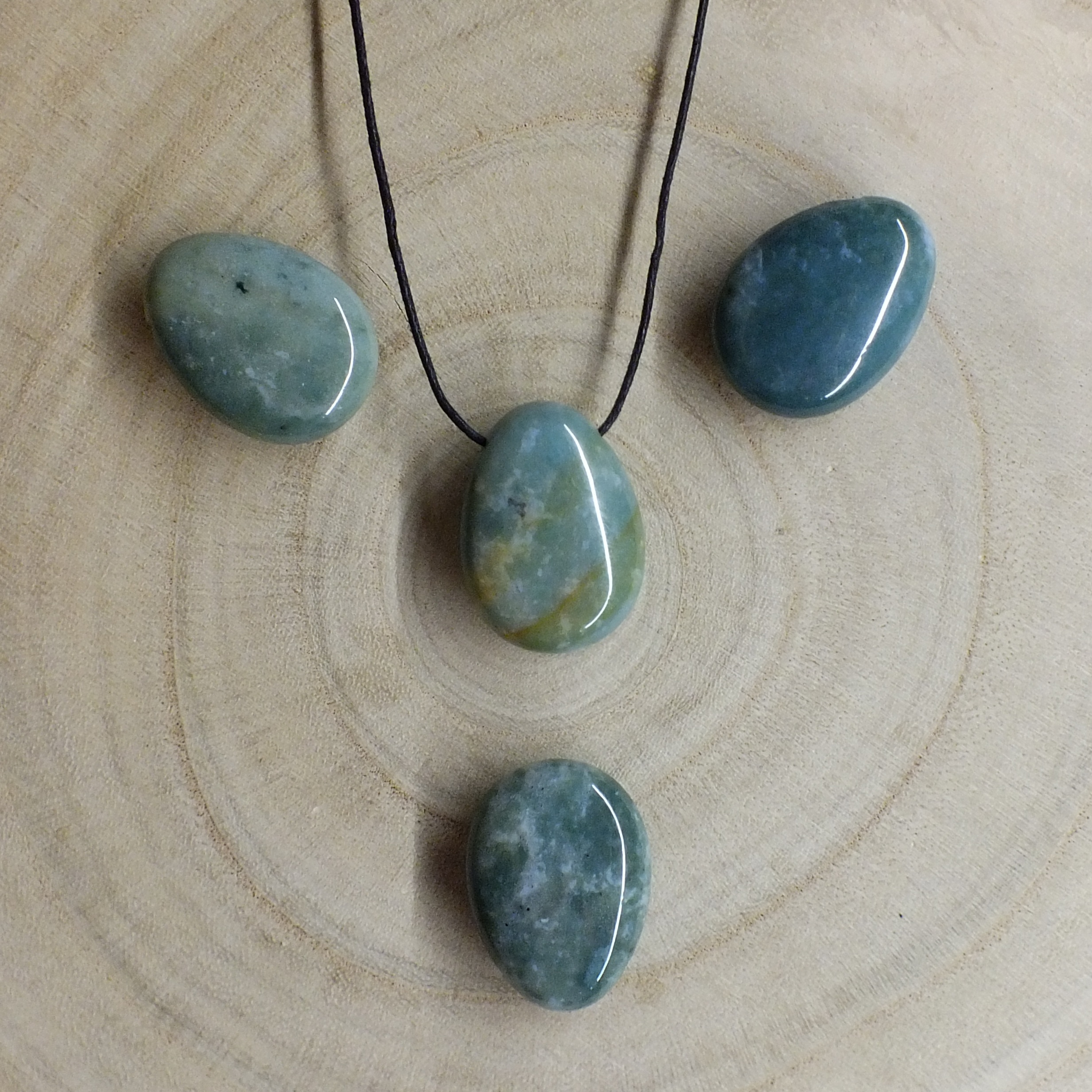 Colliers - Gouttes Agate indienne