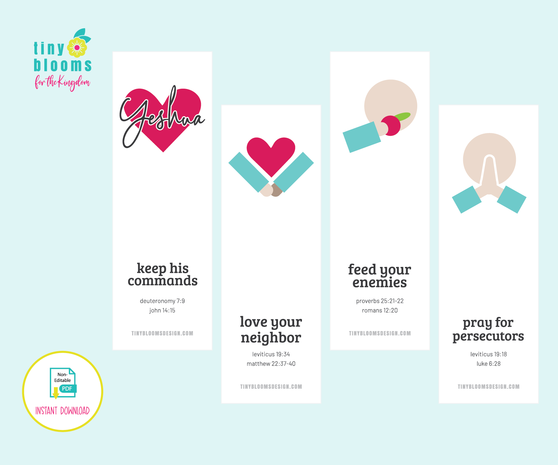 Mitzvot 7-pc Bookmarks