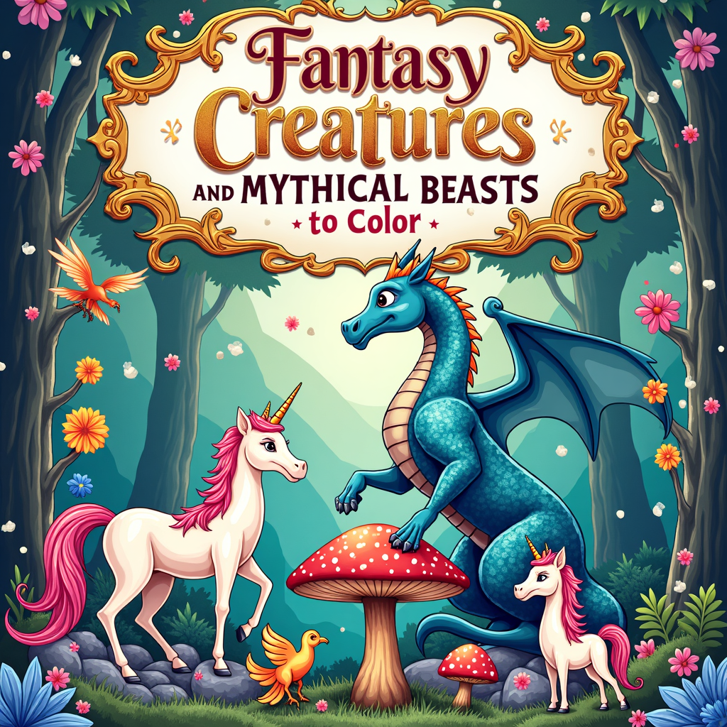 Fantasy Creatures and Mythical Beasts to Color