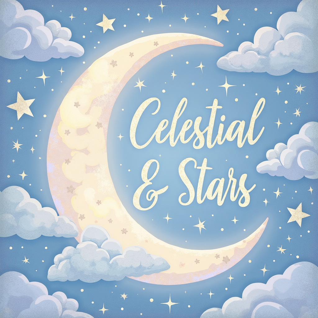 Celestial & Stars  ( Seamless )