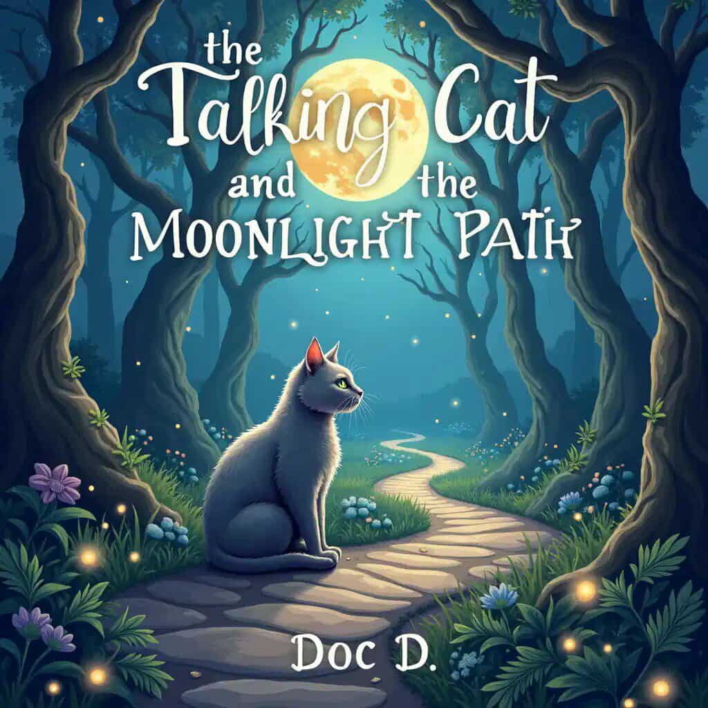 The Talking Cat and the Moonlight Path