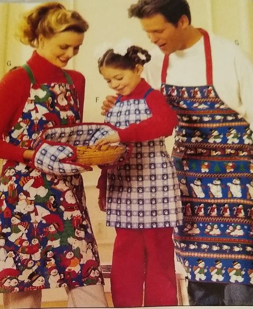 1995 Butterick 4119 Unisex Christmas Gift Package Crafts Sewing Pattern Aprons, Mitts, Decor & More FF One Size