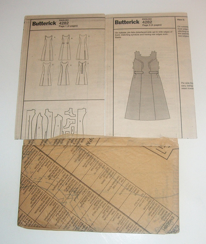 Butterick B4282 Sewing Pattern Misses/Misses Petite Dress Jumper 8–14 Easy Factory-Folded