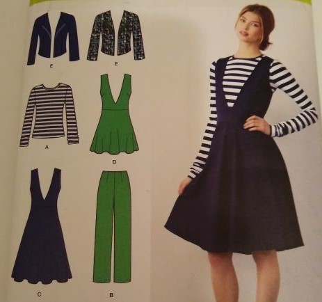Simplicity 1325 (2014) – Misses Wardrobe Pattern Set Jumper, Pants, Tunic, Top, Jacket - Sizes 6–14 Factory-Folded