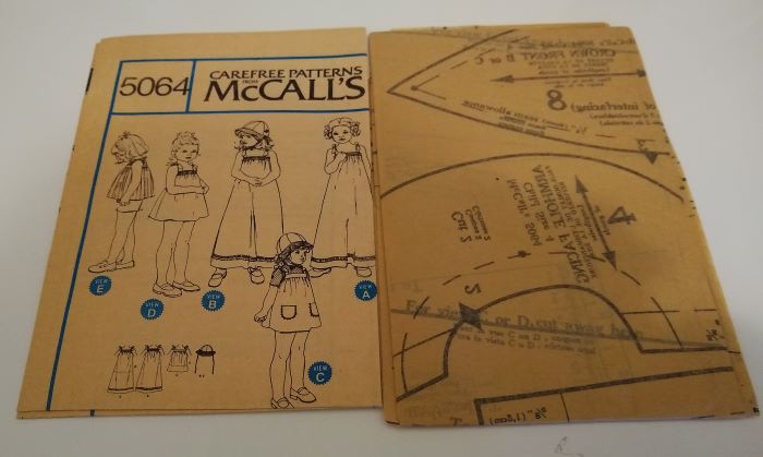 Vintage McCall's 5064 Child’s Summer Dress, Top, Jumper & Hat – Size 4 (1978) Factory-folded