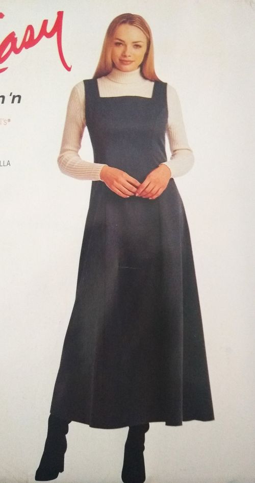 Easy McCall's 2285 Sewing Pattern 1999 Misses Fit And Flare Jumper Sz 8-14 Factory-Folded