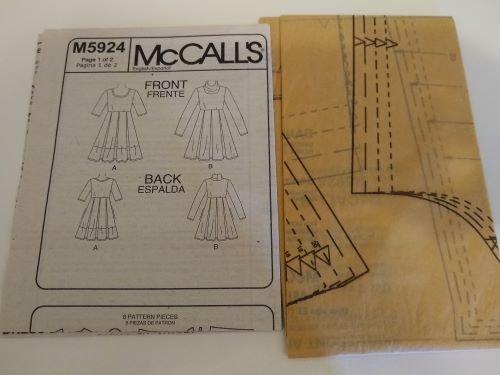 Easy McCall's M5924 Misses Knit-Only Pull-on Dress Sz 14-20 