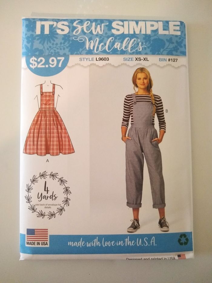 McCall’s L9603 Sewing Pattern Misses Jumper & Jumpsuit Sizes XS–XL 2022 FF