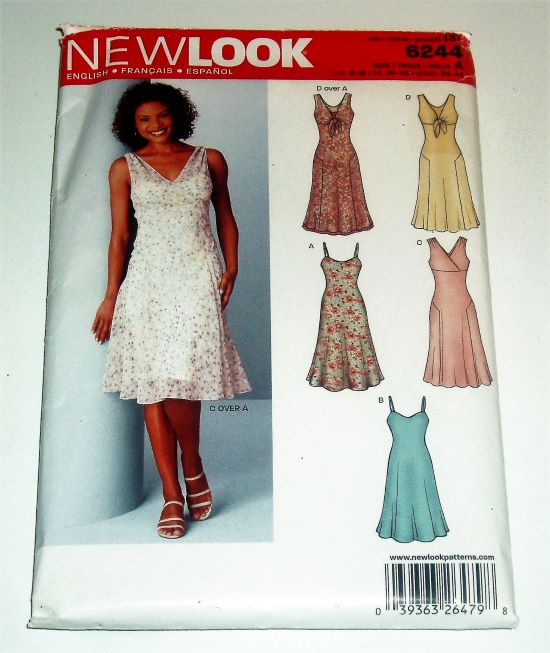 New Look 6244 Misses Slip Dress Pattern Sizes 8–18