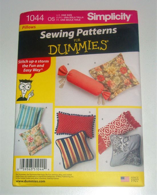 Simplicity 1044 Throw Pillows Sewing Pattern – One Size