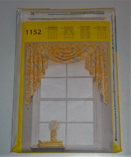 Simplicity 1152 Curtains & Valances Sewing Pattern – One Size