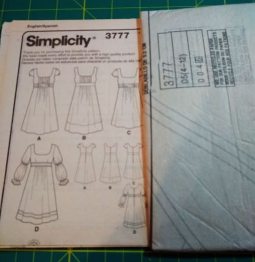 Simplicity 3777 Misses Dress Pattern Two Lengths & Bodice Options Sizes 4–12