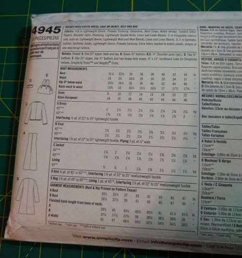 Simplicity 4945 Misses Plus Size Wardrobe Pattern Sizes 16–22
