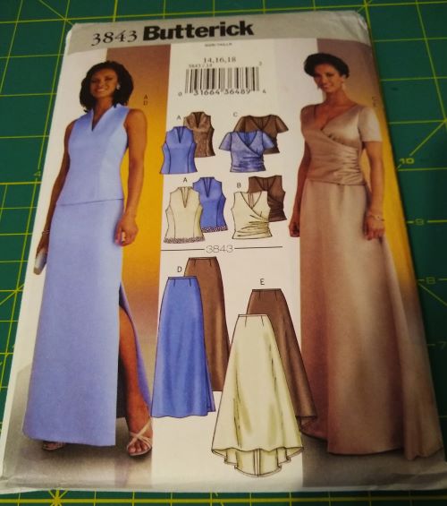 Easy Butterick 3843 Misses Evening Top & Skirt Sewing Pattern (2003) Sz 14–18