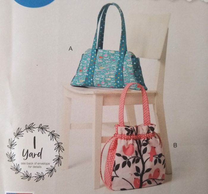 McCall’s L9466 Sewing Pattern It’s Sew Simple Handbags View A & B 