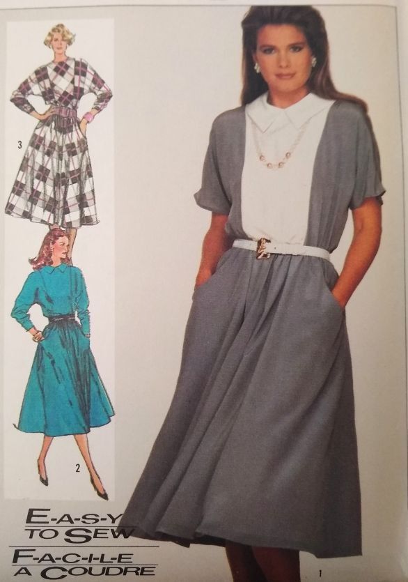 Simplicity 7376 Misses Elastic-Waist Dress Pattern (Sz 12–16)