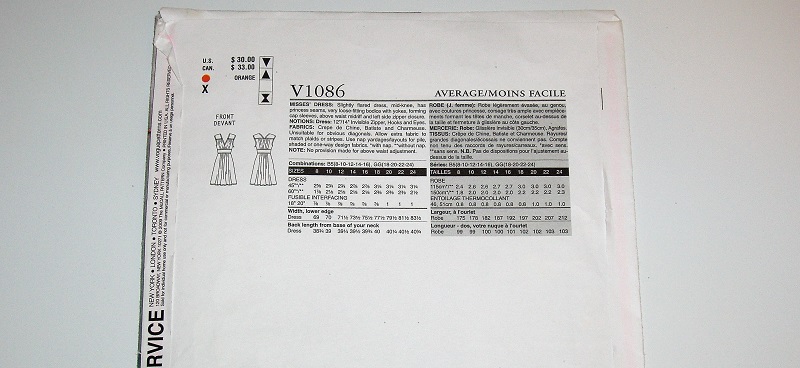 Vogue V1086 Tracy Reese Misses Plus Dress Pattern (18–24)