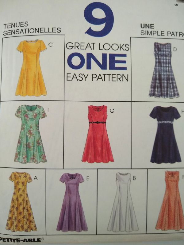 McCall's 8107 Misses' Dress Pattern (1996) Siz8-12 