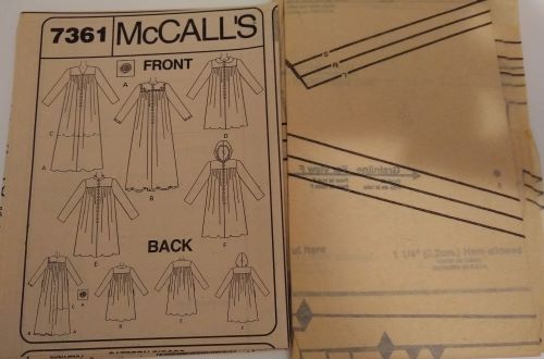 McCall’s 7361 Misses’ Robe / Caftan Sewing Pattern (1994) Sz S–M–L