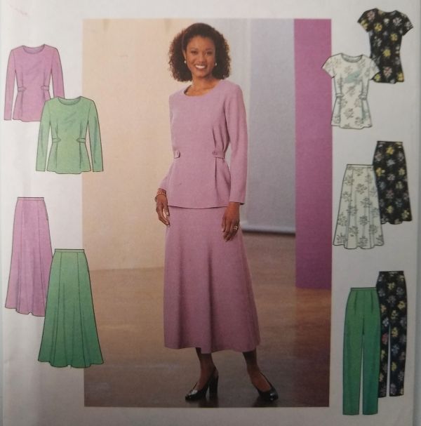Simplicity 8401 Sewing Pattern Misses/Petite Top Skirt Pants Sz 8-12