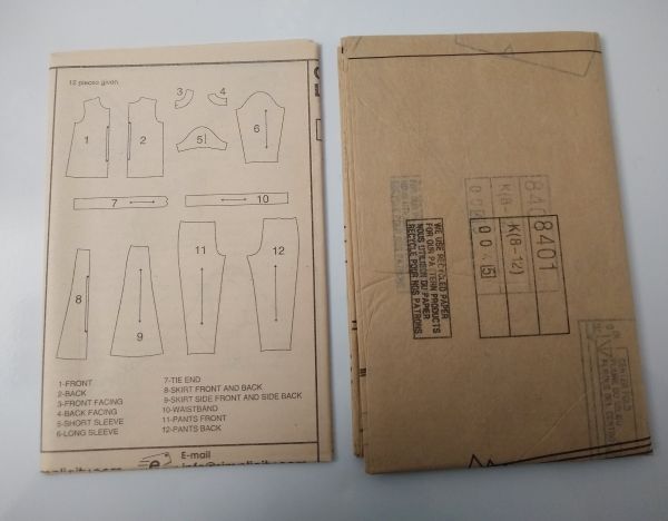 Simplicity 8401 Sewing Pattern Misses/Petite Top Skirt Pants Sz 8-12