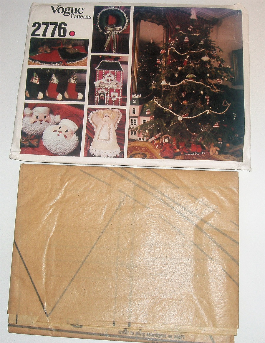 Vintage Vogue 2776 Christmas Decorations Sewing Pattern One Size