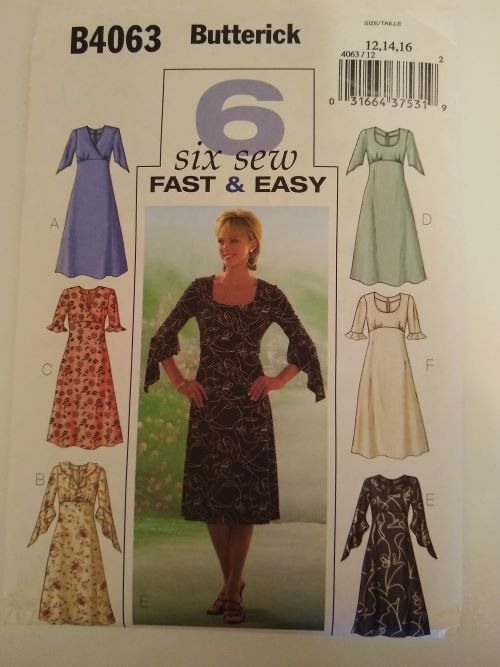 Butterick B4063 Misses/Misses Petite Dress Sewing Pattern Sz 12-16 