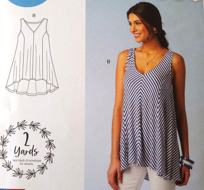 McCall’s L9457 Misses Sleeveless Pullover Tops Pattern XS–XL