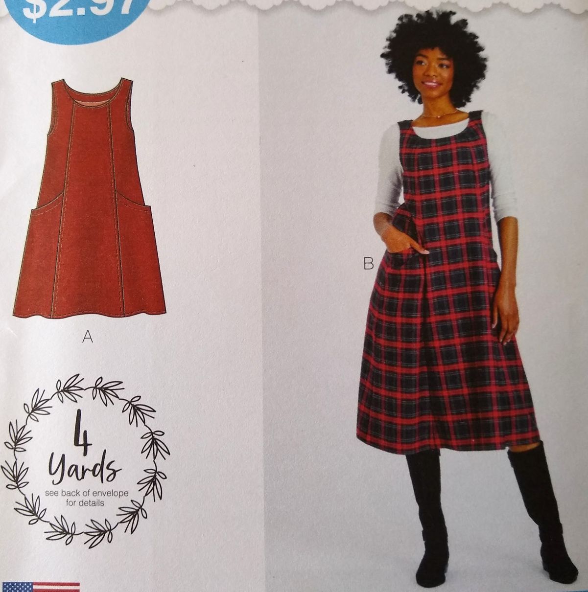 McCall’s L9578 Misses Jumper Sewing Pattern XS–XL