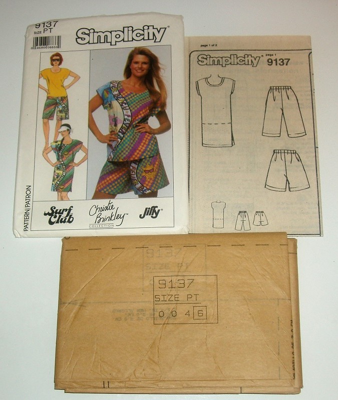 Simplicity 9137 Christie Brinkley Dress, Top, Pants & Shorts Sewing Pattern (Petite 6–8)
