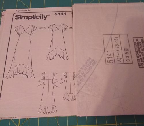 Simplicity 5741 Patty Reed Designs Sewing Pattern Girl's/Misses Dress Sz 7-14/8-18 