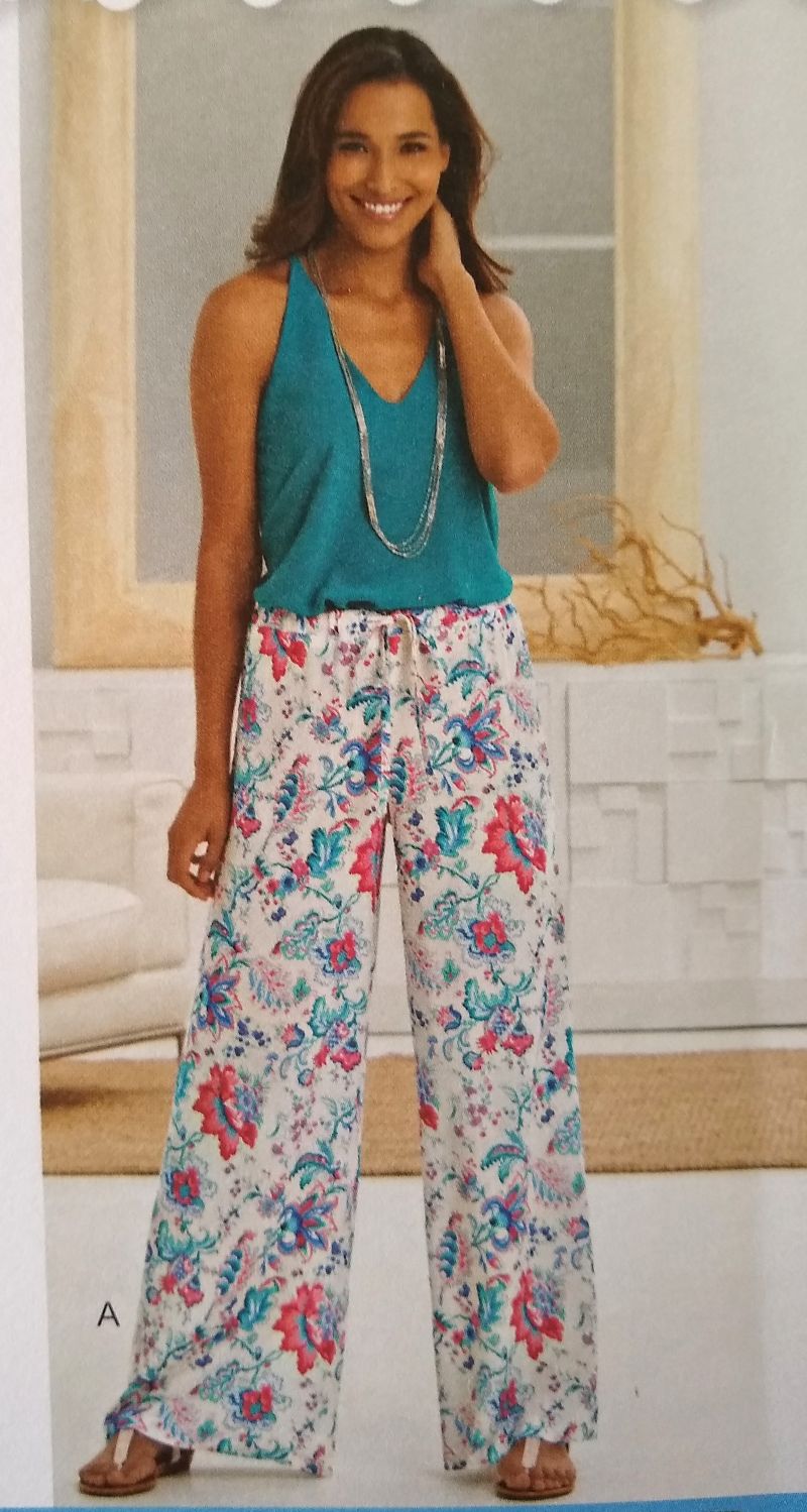 McCall's L9553 Simple to Sew Misses Wide-Leg Pants & Skirt Sz 10-22 