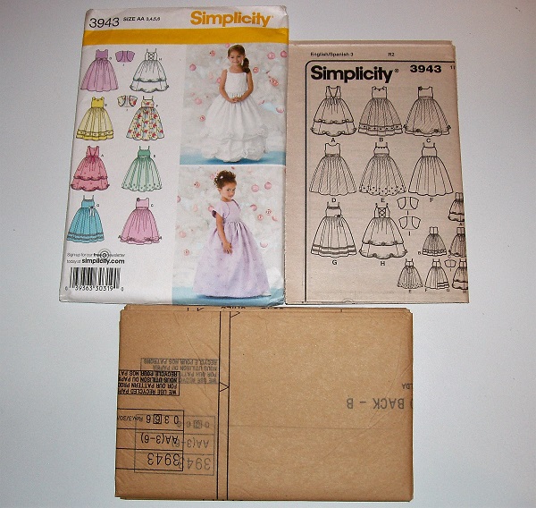 Simplicity 3943 Girl’s Special Occasion Dress & Bolero Sewing Pattern Sizes 3–6