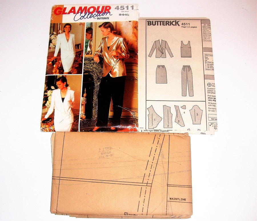 Butterick 4511 Glamour Collection Misses’ Jacket, Top, Skirt & Pants Sewing Pattern Sizes 6–10