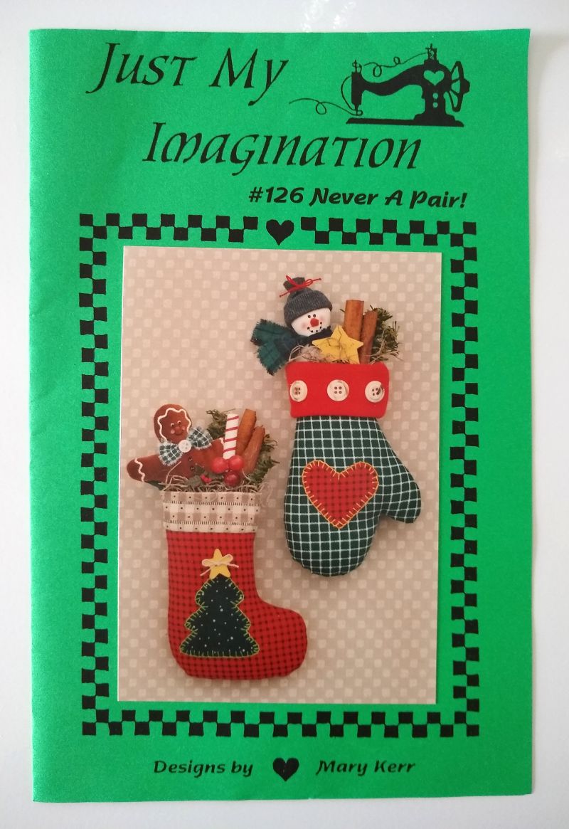 Just My Imagination #126 Never A Pair! Country Ornaments Sewing Pattern – 1996