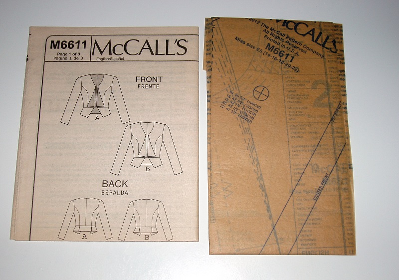 McCall's M6611 Fashion Star Sewing Pattern Misses Lined Jackets Sz 14-22