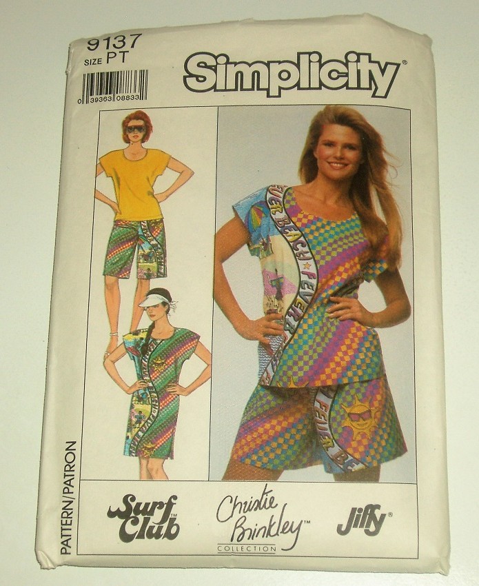 Simplicity 9137 Christie Brinkley Dress, Top, Pants & Shorts Sewing Pattern (Petite 6–8)