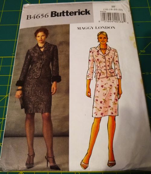Butterick B4656 Maggy London Jacket & Skirt Pattern Sz 16–22