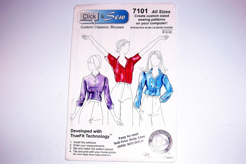 Click & Sew 7101 Custom Classics: Blouses CD-ROM Sewing Software (Windows 95/98)