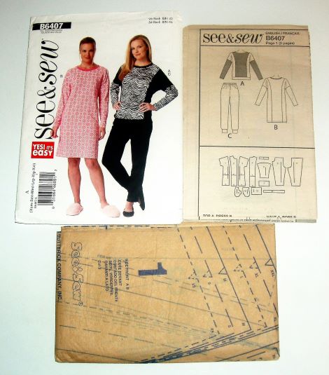 See & Sew Butterick B6407 Sewing Pattern Misses Top Dress Pants Sz Xs-XXL
