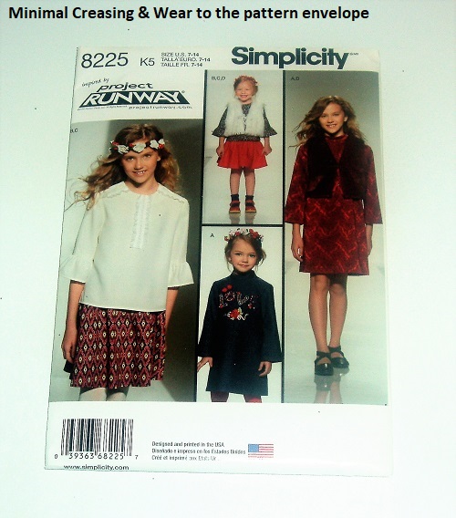Simplicity 8225 Girls' Dress, Tunic, Skirt & Vest Project Runway Style
