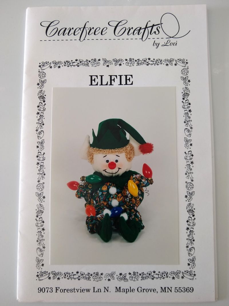 Carefree Crafts “Elfie” Holiday Elf Sewing Pattern 96-0150 – 1996