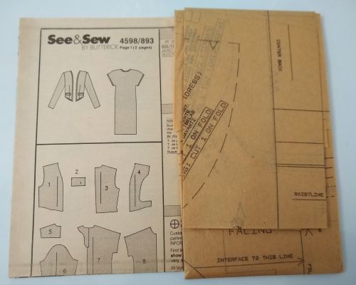 Butterick See & Sew 4598 Misses Jacket & Dress Sewing Pattern (Sizes 6–14)