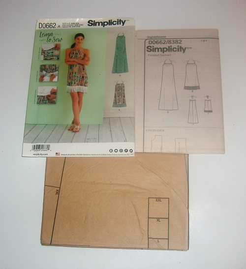 Simplicity D0662 – Easy Halter Dress (XXS–XXL)