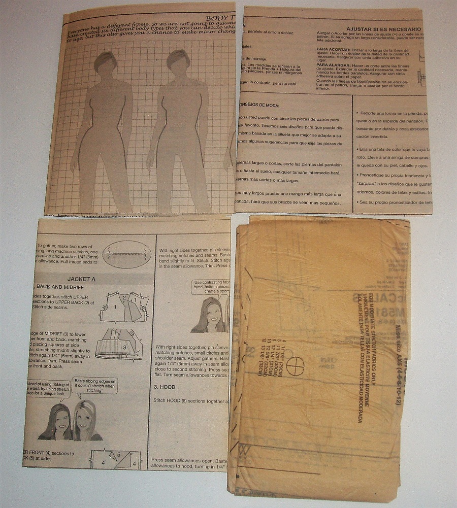 McCall’s M5819 DIY Style Misses Jacket, Tops, Shorts & Pants Pattern (2009) Sizes 4-12