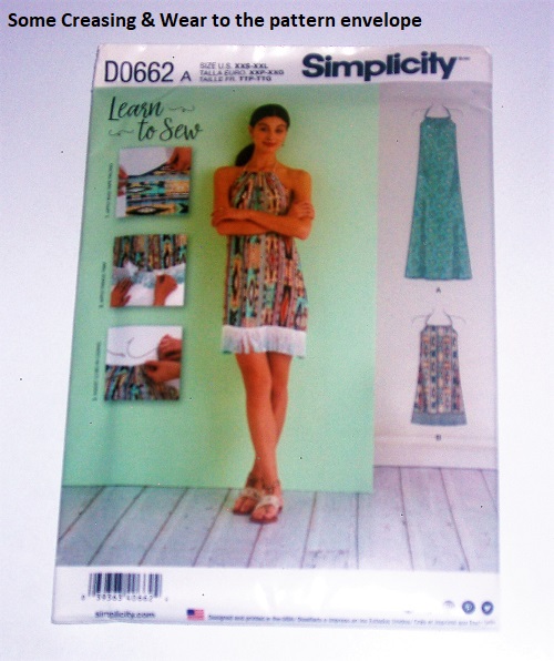 Simplicity D0662 – Easy Halter Dress (XXS–XXL)